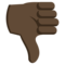 Thumbs Down - Black emoji on Emojione